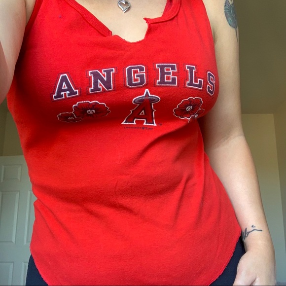 Red Los Angeles Angels Tank Top - Picture 4 of 5